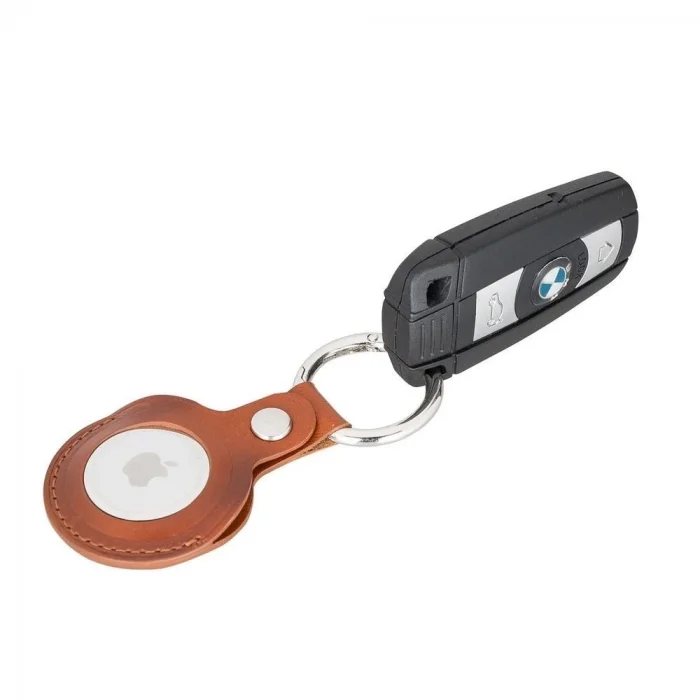  Apple AirTag Uyumlu Deri Anahtarlık, RST2EF Taba