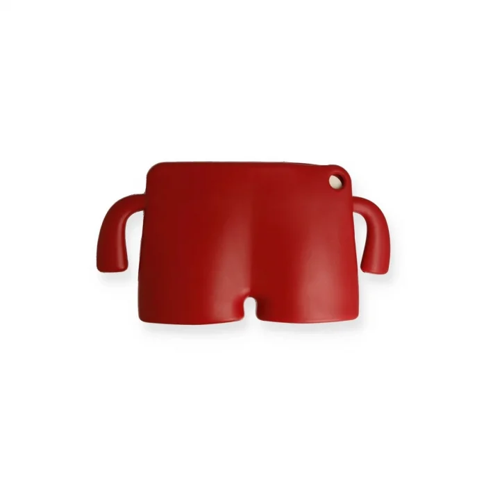 BUĞZ İpad Pro 13 (2024) Karakter Tablet Silikon - Kırmızı