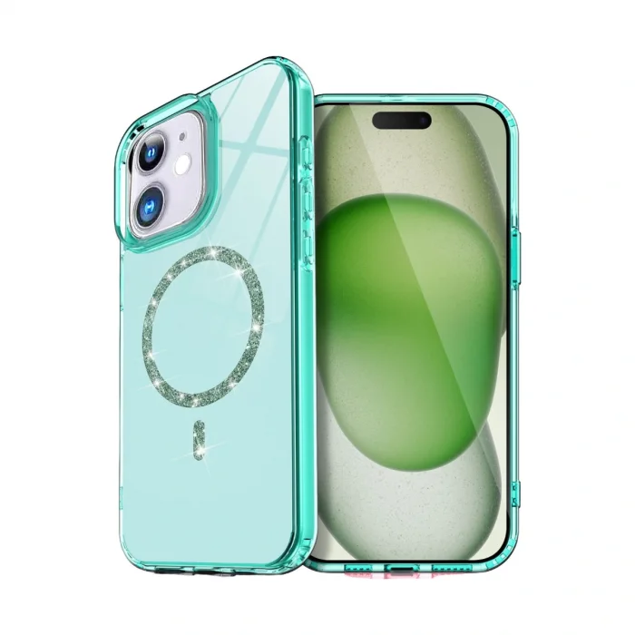 BUĞZ İphone 11 Live Diamond Magsafe Kapak - Yeşil