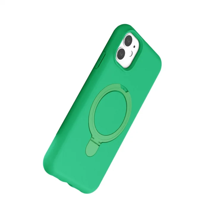 BUĞZ İphone 11 Regal Magsafe Standlı Kapak - Yeşil