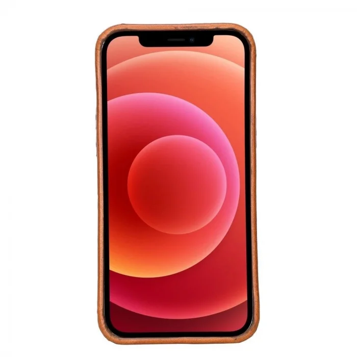  Apple iPhone 12 Pro Max Uyumlu Deri Arka Kapak ROCK RST2EF Taba