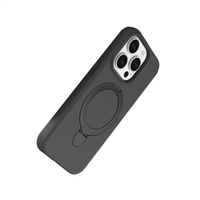 BUĞZ İphone 14 Pro Max Regal Magsafe Standlı Kapak - Titan Gri