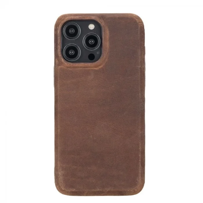  Apple iPhone 14 Pro Max Uyumlu Deri Arka Kapak ROCK G2