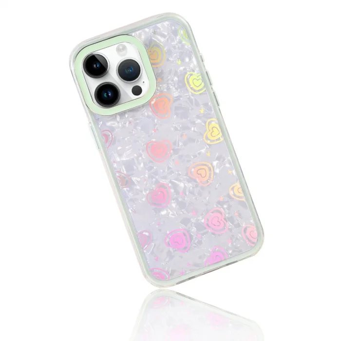 BUĞZ İphone 15 Lumi Desenli Kapak - Yeşil