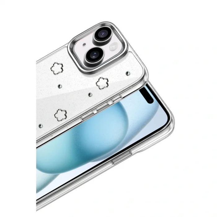 BUĞZ İphone 15 Plus Fiyonk Desenli Kapak - Desen 2