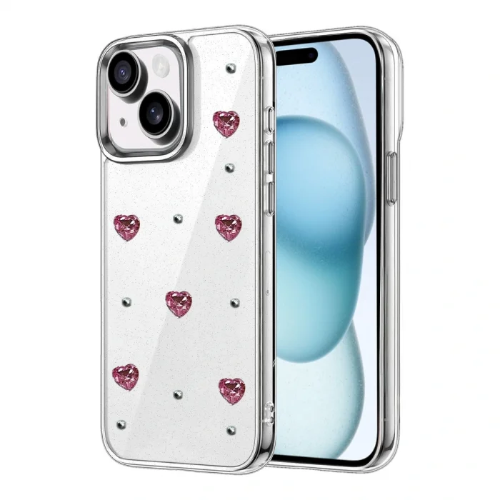 BUĞZ İphone 15 Plus Fiyonk Desenli Kapak - Desen 3