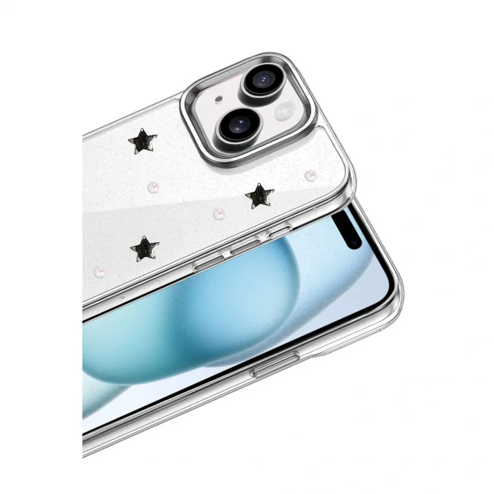 BUĞZ İphone 15 Plus Fiyonk Desenli Kapak - Desen 7