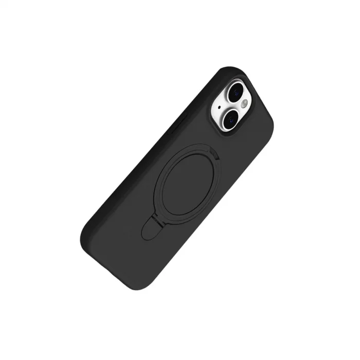 BUĞZ İphone 15 Plus Regal Magsafe Standlı Kapak - Siyah