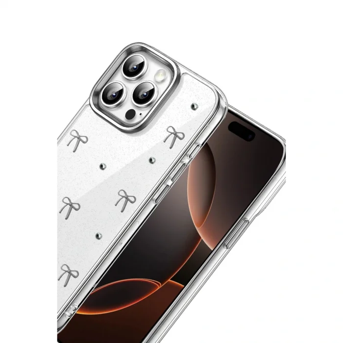 BUĞZ İphone 15 Pro Fiyonk Desenli Kapak - Desen 5