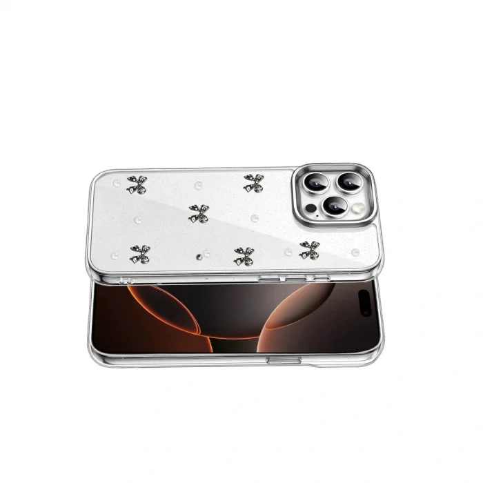 BUĞZ İphone 15 Pro Fiyonk Desenli Kapak - Desen 8