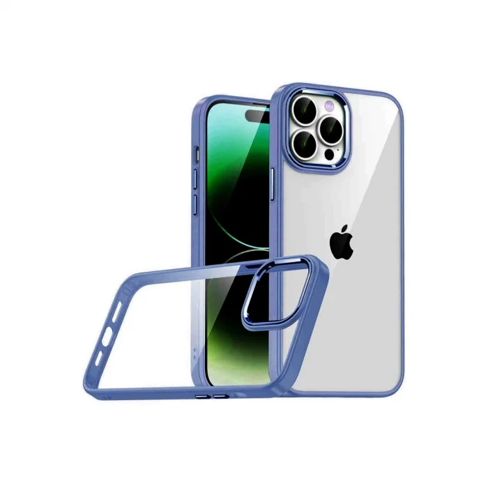 BUĞZ İphone 15 Pro Max Razer Lensli Silikon - Lacivert