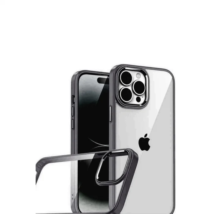 BUĞZ İphone 15 Pro Max Razer Lensli Silikon - Siyah