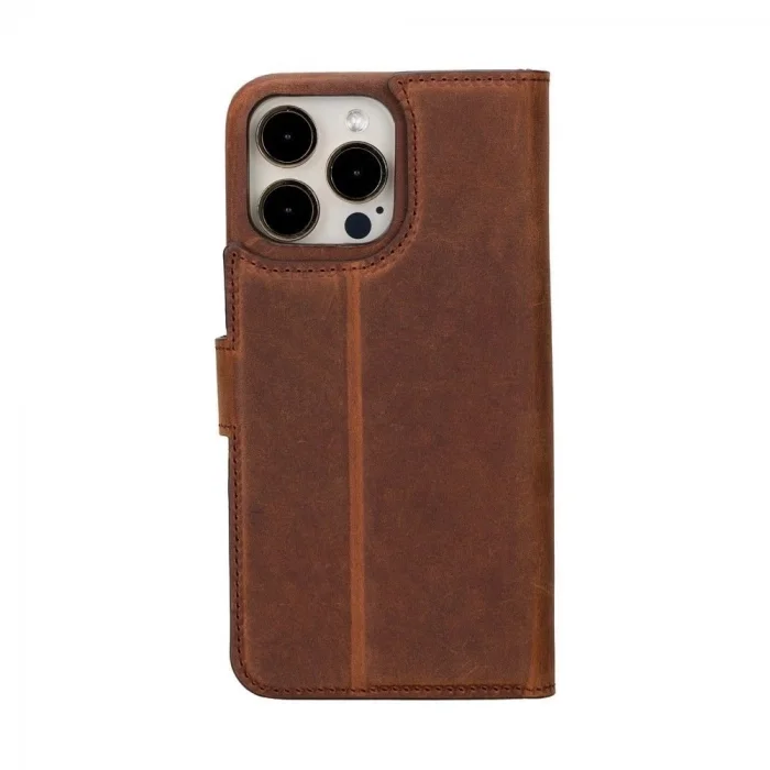  Apple iPhone 15 Pro Uyumlu Deri Cüzdanlı Kılıf F360 G2