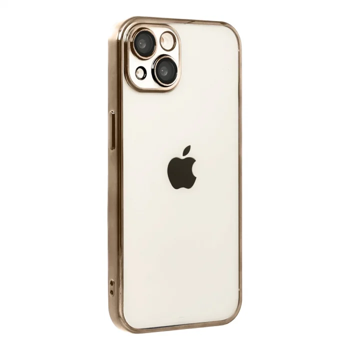 BUĞZ İphone 15 Razer Lensli Silikon - Çöl Titanyum