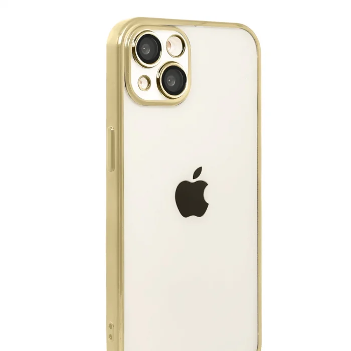 BUĞZ İphone 15 Razer Lensli Silikon - Gold