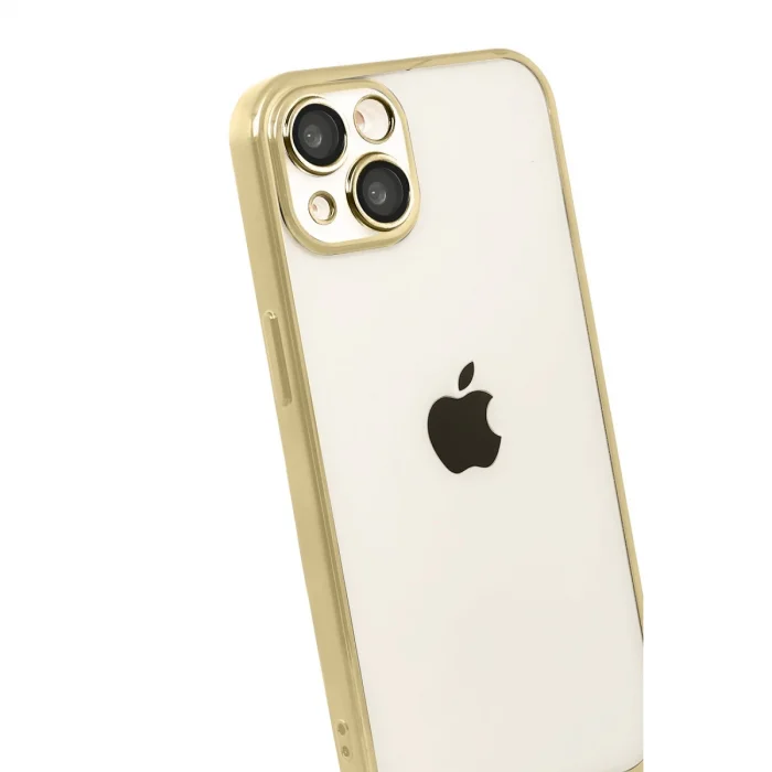 BUĞZ İphone 15 Razer Lensli Silikon - Gold