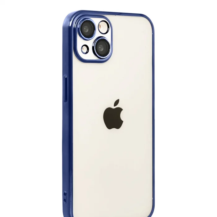 BUĞZ İphone 15 Razer Lensli Silikon - Lacivert