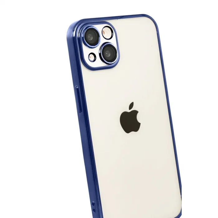 BUĞZ İphone 15 Razer Lensli Silikon - Lacivert