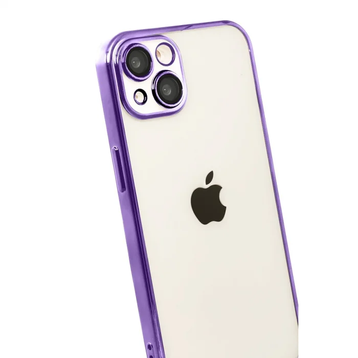 BUĞZ İphone 15 Razer Lensli Silikon - Mor