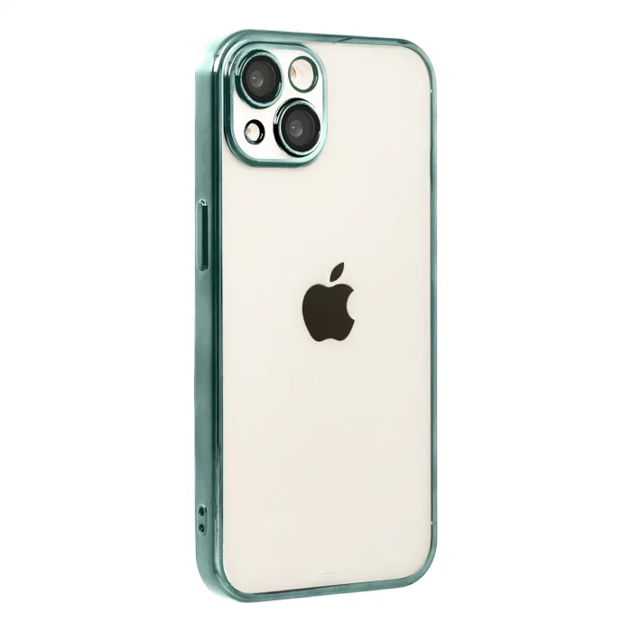 BUĞZ İphone 15 Razer Lensli Silikon - Yeşil