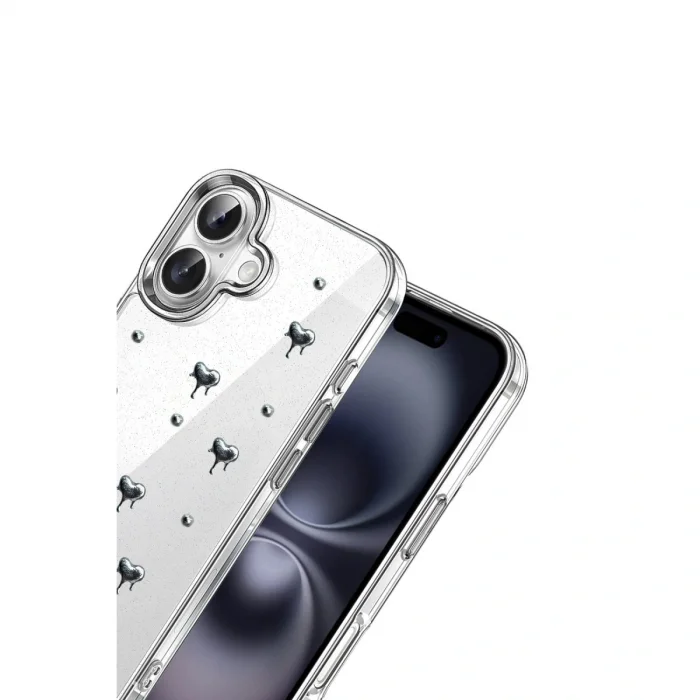 BUĞZ İphone 16 Fiyonk Desenli Kapak - Desen 1