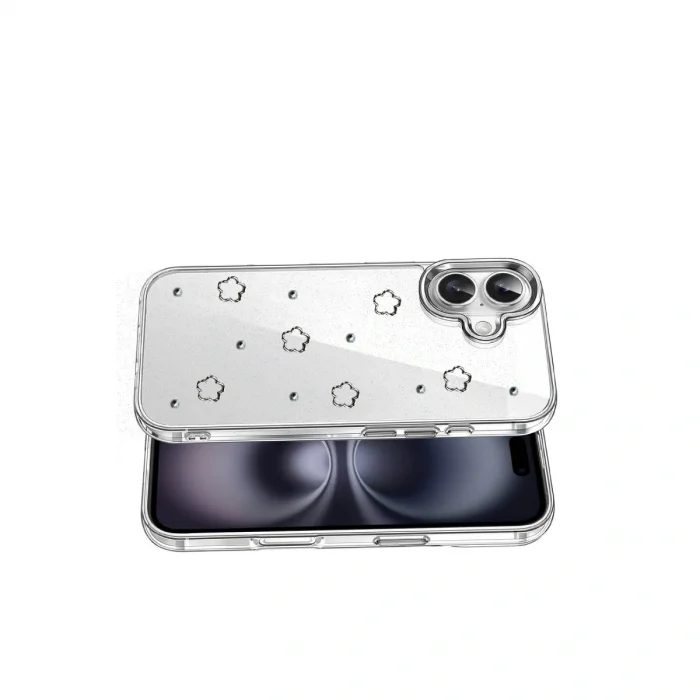 BUĞZ İphone 16 Fiyonk Desenli Kapak - Desen 2