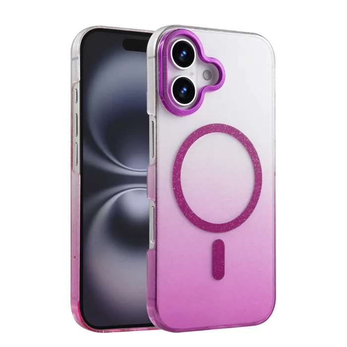 BUĞZ İphone 16 Glossy Magsafe Kapak - Mor
