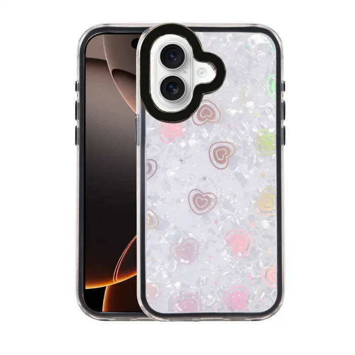 BUĞZ İphone 16 Lumi Desenli Kapak - Siyah