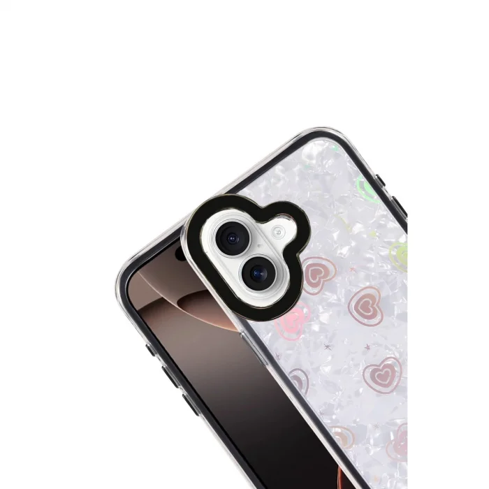 BUĞZ İphone 16 Lumi Desenli Kapak - Siyah