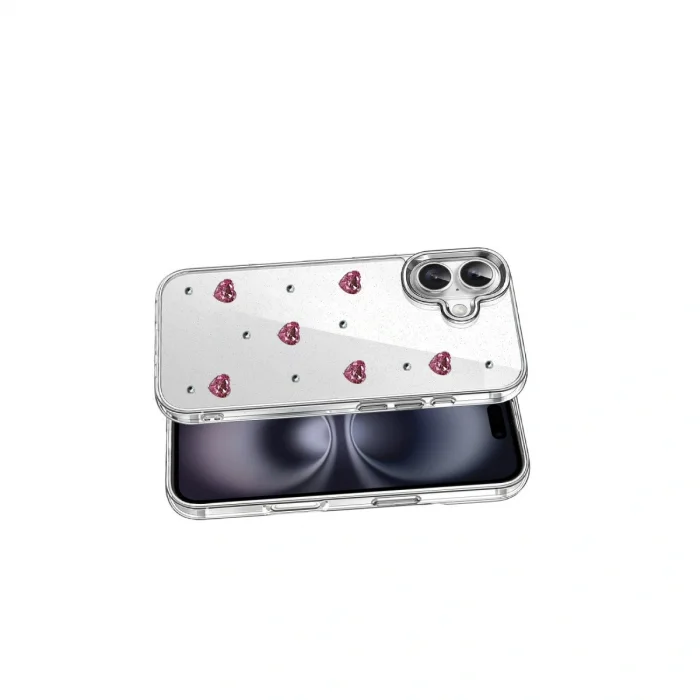 BUĞZ İphone 16 Plus Fiyonk Desenli Kapak - Desen 3