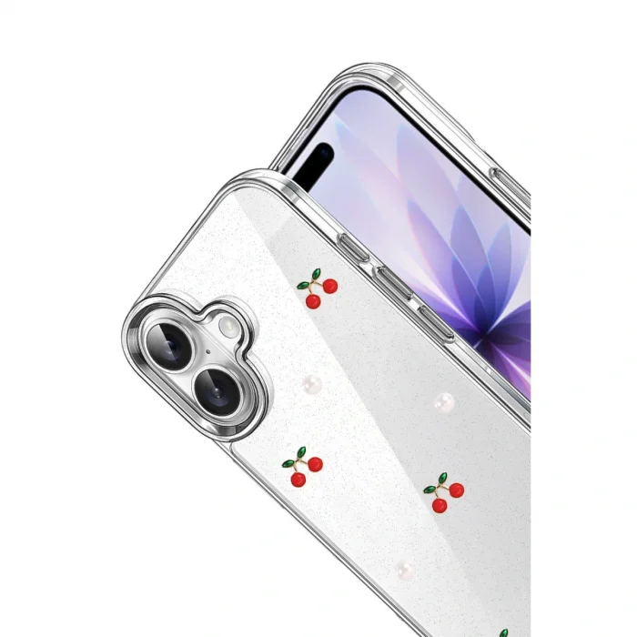 BUĞZ İphone 16 Plus Fiyonk Desenli Kapak - Desen 9