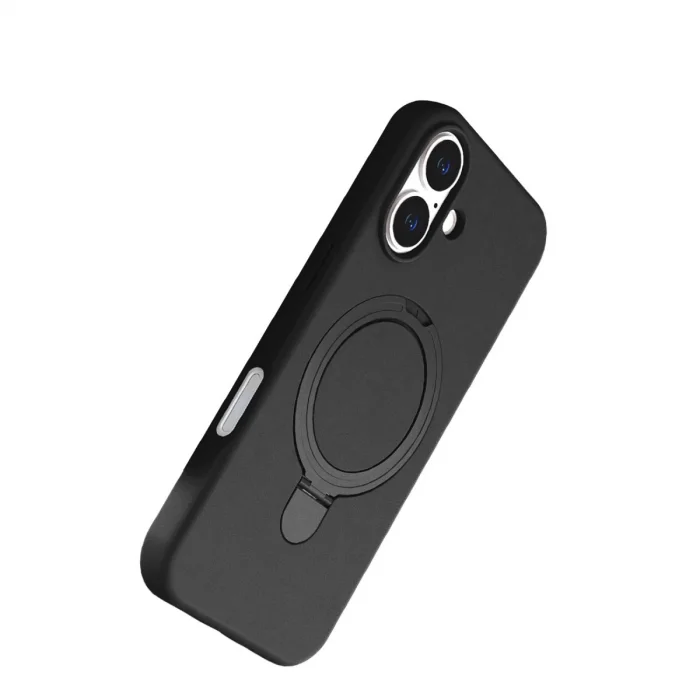 BUĞZ İphone 16 Plus Regal Magsafe Standlı Kapak - Siyah