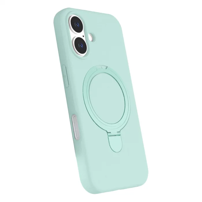 BUĞZ İphone 16 Plus Regal Magsafe Standlı Kapak - Su Yeşili