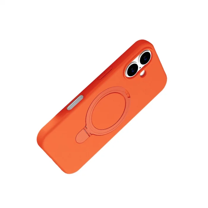 BUĞZ İphone 16 Plus Regal Magsafe Standlı Kapak - Turuncu