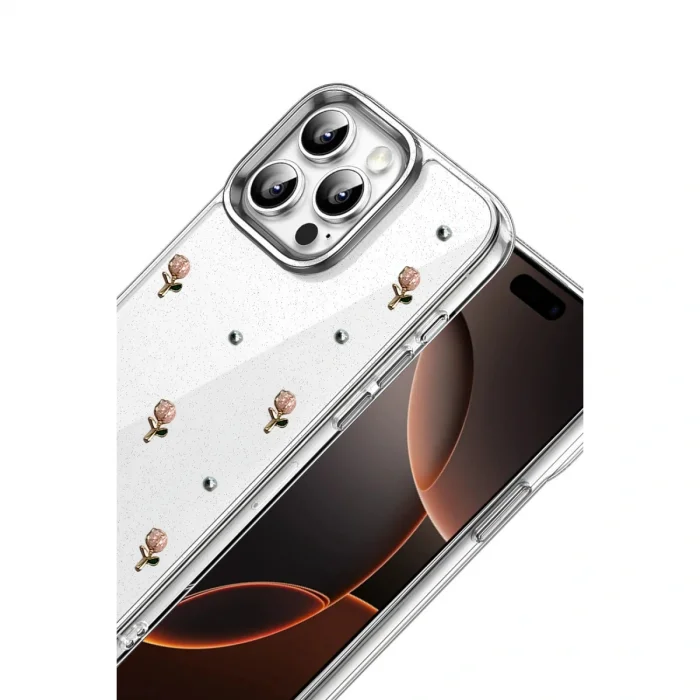 BUĞZ İphone 16 Pro Fiyonk Desenli Kapak - Desen 6