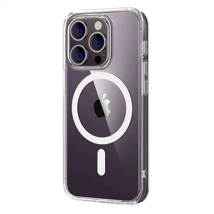 BUĞZ İphone 16 Pro Max Combo Sert Şeffaf Magsafe Kapak - Şeffaf