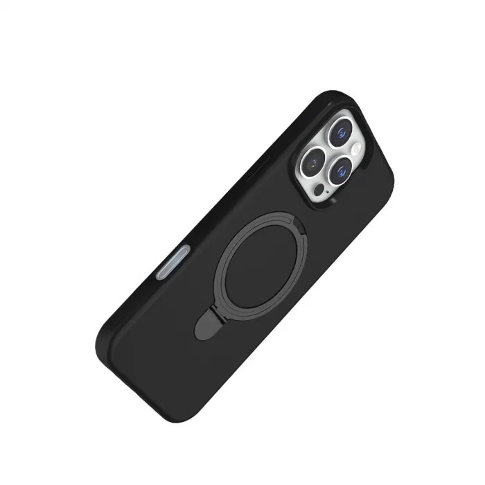 BUĞZ İphone 16 Pro Max Regal Magsafe Standlı Kapak - Siyah