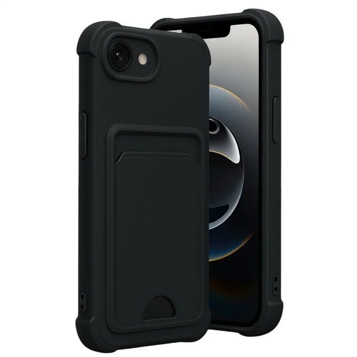 BUĞZ İphone 16e Kelvin Kartvizitli Silikon - Siyah