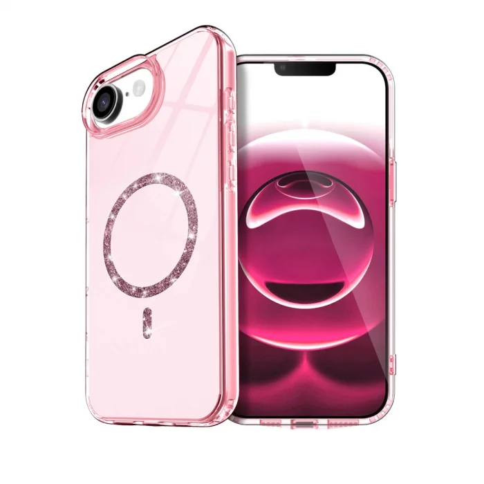 BUĞZ İphone 16e Live Diamond Magsafe Kapak - Pembe