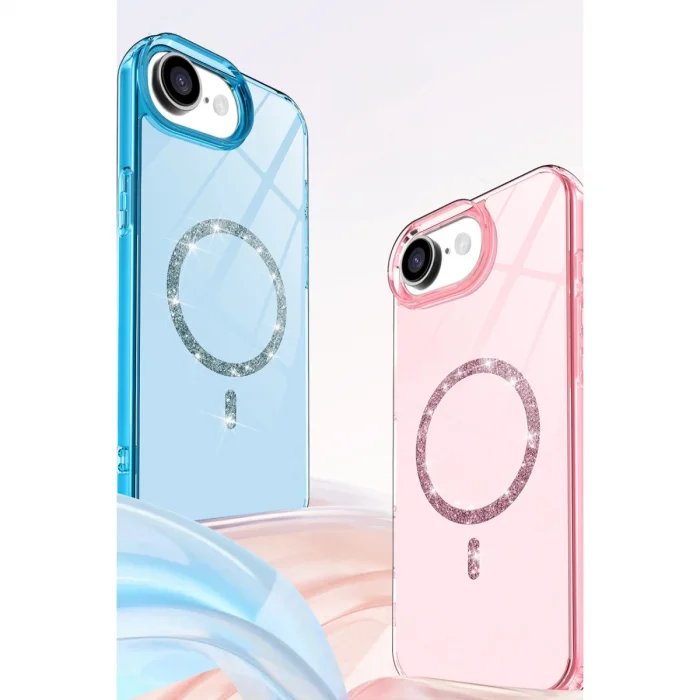 BUĞZ İphone 16e Live Diamond Magsafe Kapak - Pembe