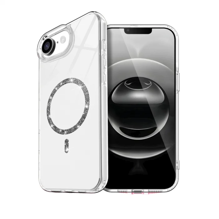 BUĞZ İphone 16e Live Diamond Magsafe Kapak - Şeffaf