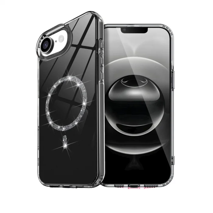 BUĞZ İphone 16e Live Diamond Magsafe Kapak - Siyah