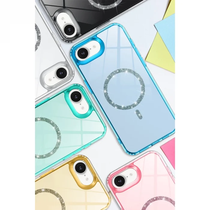 BUĞZ İphone 16e Live Diamond Magsafe Kapak - Siyah