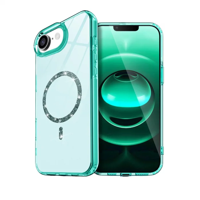 BUĞZ İphone 16e Live Diamond Magsafe Kapak - Yeşil