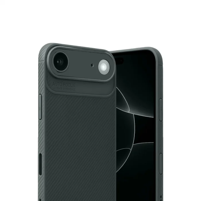 BUĞZ İphone 17 Air Auto Focus Karbon Kapak - Koyu Yeşil