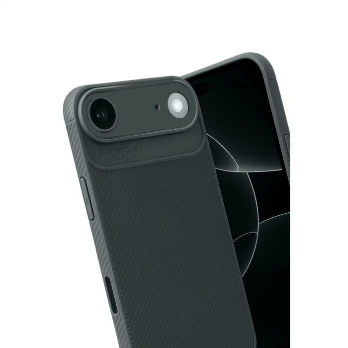 BUĞZ İphone 17 Air Auto Focus Karbon Kapak - Koyu Yeşil