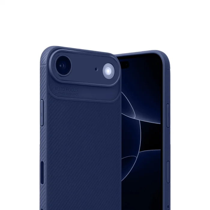 BUĞZ İphone 17 Air Auto Focus Karbon Kapak - Lacivert