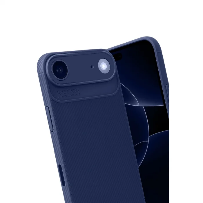 BUĞZ İphone 17 Air Auto Focus Karbon Kapak - Lacivert