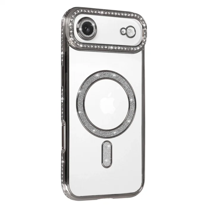 BUĞZ İphone 17 Air Joke Simli Magneticsafe Kılıf - Gümüş