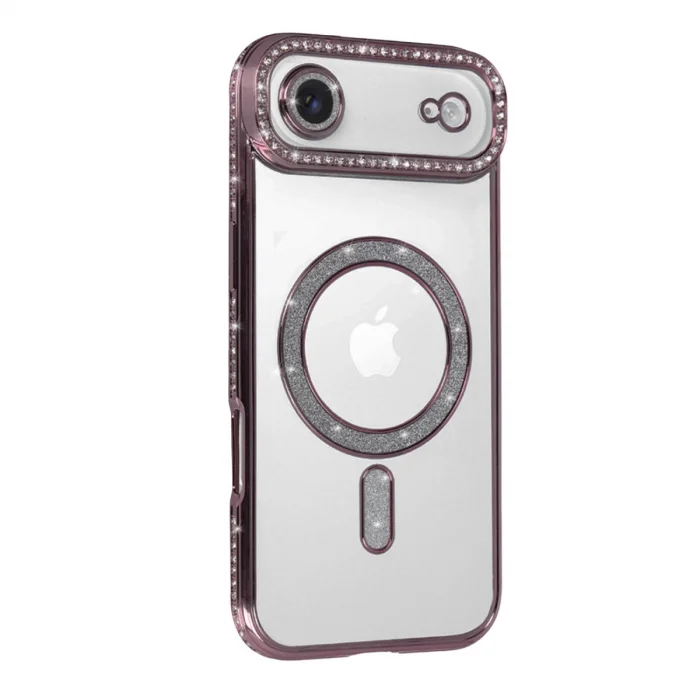 BUĞZ İphone 17 Air Joke Simli Magneticsafe Kılıf - Pembe